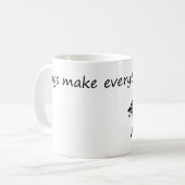 Hunde machen alles besser - Funny Dog Lover Kaffeetasse (Vorderseite Links)