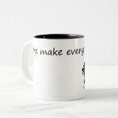 Hunde machen alles besser - Funny Dog Lover Zweifarbige Tasse (Vorderseite Links)