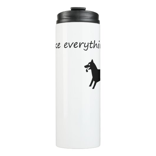 Hunde machen alles besser thermosbecher (Vorderseite)