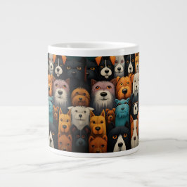 Hunde machen das Geschenk der besten Freunde Jumbo-Tasse