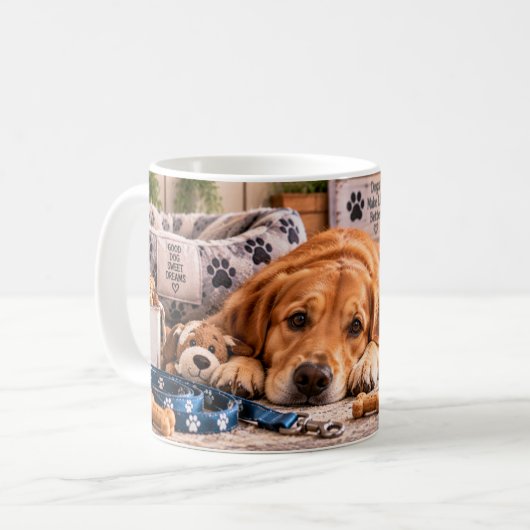 Hunde Machen Das Leben Schöner Tasse (Vorderseite Links)