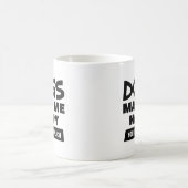 Hunde machen mich glücklich kaffeetasse (Mittel)
