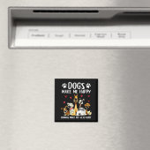 Hunde machen mich glücklich Menschen machen mir Ko Magnet (In Situ (Geschirrspüler))