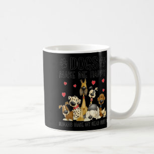 Hunde machen mich glücklich Menschen tun meinem Ko Kaffeetasse
