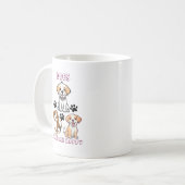 Hunde machen mich glücklich - Niedlicher Hund Love Kaffeetasse (Vorderseite Links)
