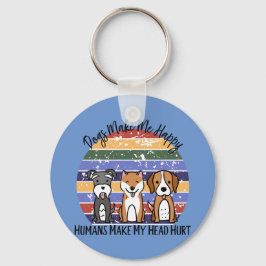 Hunde machen mich glücklich schlüsselanhänger