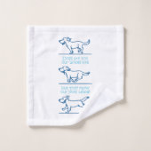 Hunde machen unser ganzes Leben Badhandtuch Set (Waschlappen)