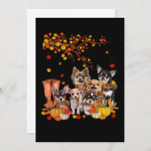 Hunde machen unser Leben letzte Weihnachten Dankeskarte (Vorne/Hinten)