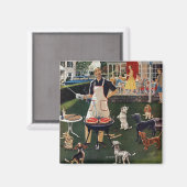 Hunde Magnet (Vorderseite/Rückseite)