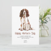 Hunde malen Muttertag Feiertagskarte (Stehend Vorderseite)
