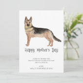 Hunde malen Muttertag Feiertagskarte (Stehend Vorderseite)