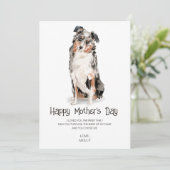 Hunde malen Muttertag Feiertagskarte (Stehend Vorderseite)