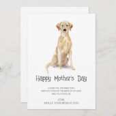 Hunde malen Muttertag Feiertagskarte (Vorne/Hinten)