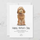 Hunde malen Muttertag Feiertagskarte (Vorderseite)