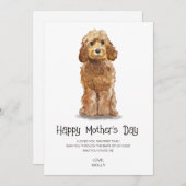 Hunde malen Muttertag Feiertagskarte (Vorne/Hinten)