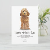 Hunde malen Muttertag Feiertagskarte (Stehend Vorderseite)