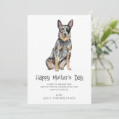 Hunde malen Muttertag Feiertagskarte (Stehend Vorderseite)
