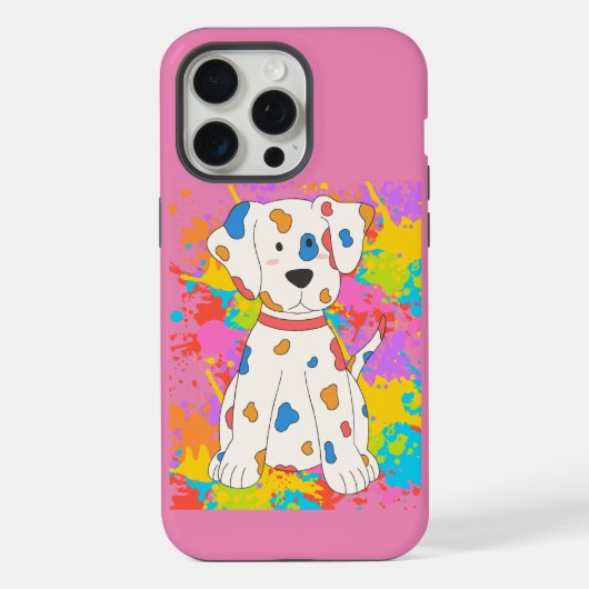 Hunde-Malerei iPhone Hülle (Rückseite)