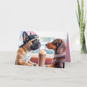 Hunde-Malt-Shop-Valentinskarte 5 Feiertagskarte