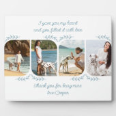 Hunde Mama 4 Vertikales Foto Liebende Worte Fotoplatte (Vorderseite)