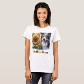 Hunde Mama Border Collie T - Shirt (Vorne ganz)