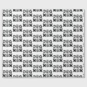 Hunde Mama Buffalo Karierte Hundeausdrucke Geschenkpapier (Flach)