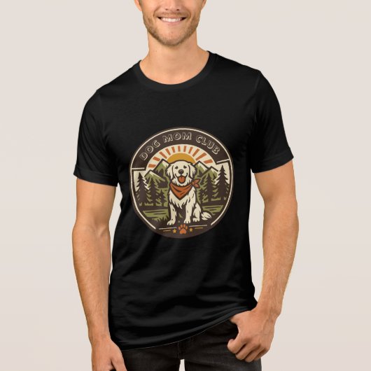 Hunde-Mama-Club Tri-Blend Shirt (Vorderseite)