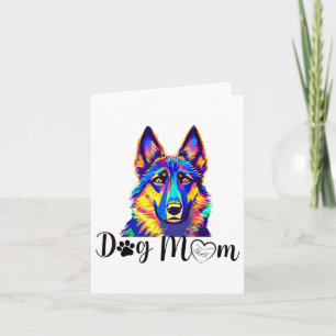 Hunde Mama Coole Farbige Deutsche Schäferhirte Her Karte