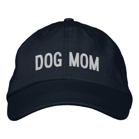 Hunde-Mama | Coole Hundedame Bestickte Baseballkappe (Vorderseite)