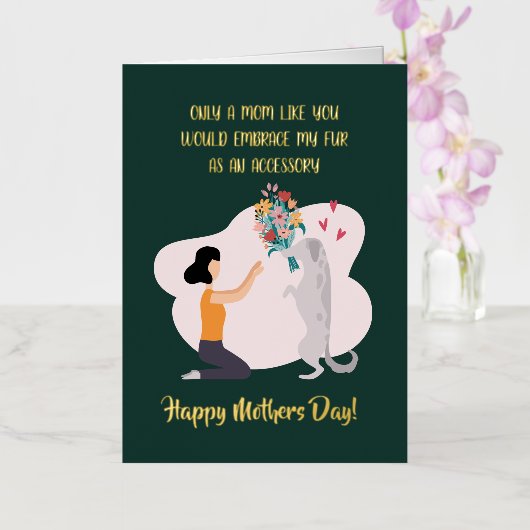 Hunde Mama Custom Happy Mother Day (Orchidee)