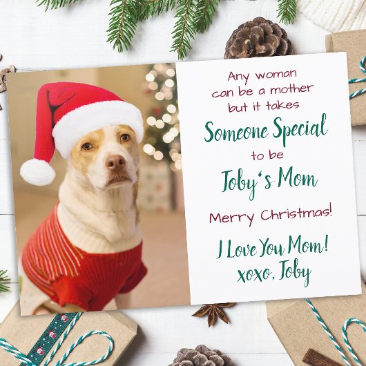 Hunde Mama Custom Haustier Foto Frohe Weihnachten