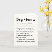 Hunde-Mama-Definitionskarte Karte (Gelbe Blume)