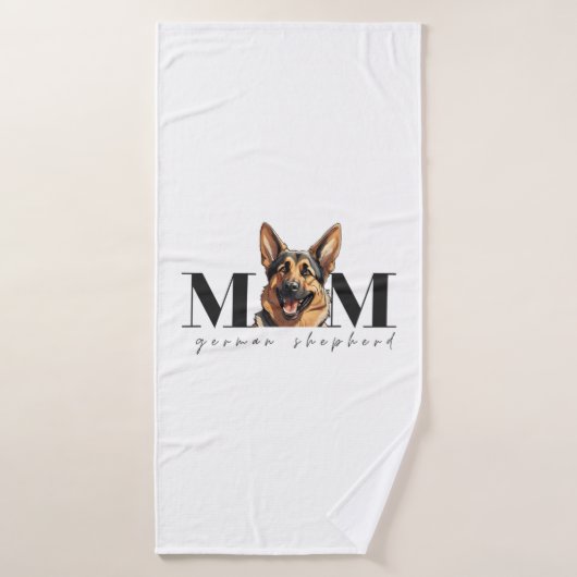 Hunde Mama DEUTSCHE SCHEPHERD DOG Klassischer T - Badehandtuch (Badehandtuch)