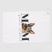 Hunde Mama DEUTSCHE SCHEPHERD DOG Klassischer T - Golfhandtuch (Horizontal)