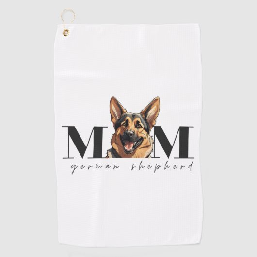 Hunde Mama DEUTSCHE SCHEPHERD DOG Klassischer T - Golfhandtuch (Vorderseite)