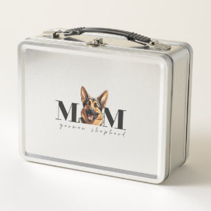 Hunde Mama DEUTSCHE SCHEPHERD DOG Klassischer T -  Metall Brotdose