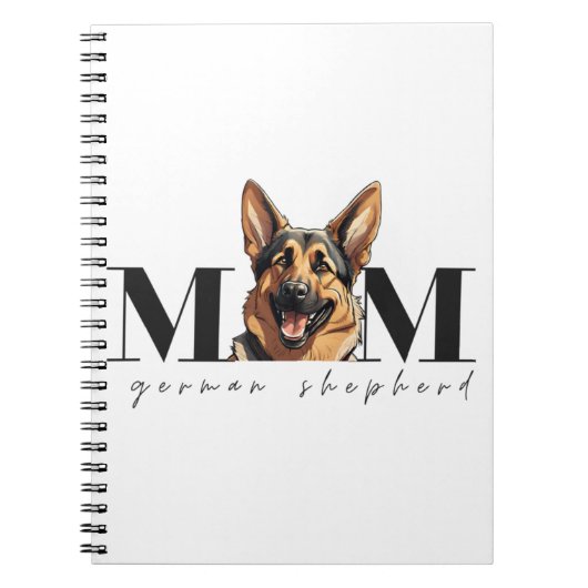 Hunde Mama DEUTSCHE SCHEPHERD DOG Klassischer T - Notizblock (Vorderseite)