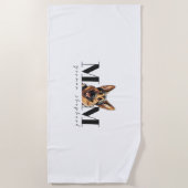 Hunde Mama DEUTSCHE SCHEPHERD DOG Klassischer T -  Strandtuch (Vorderseite)