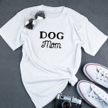 Hunde-Mama | Einfache Niedliche Retro Script Besit T-Shirt<br><div class="desc">Hunde-Mama | Einfache Niedliche Retro Script Besitzer T - Shirt</div>