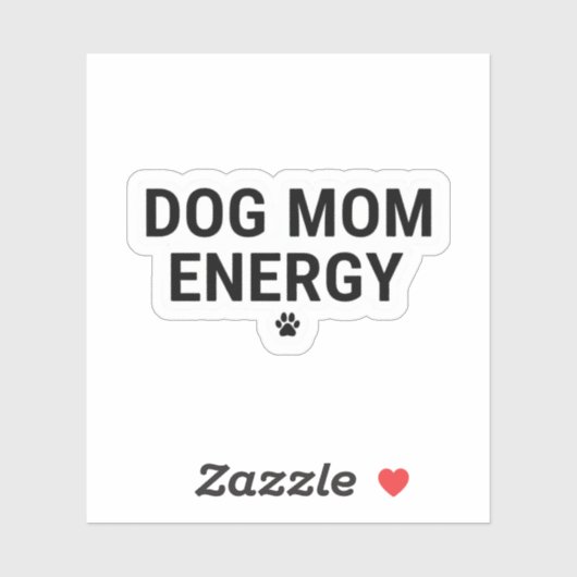 Hunde-Mama-Energie-Aufkleber Aufkleber (Blatt)