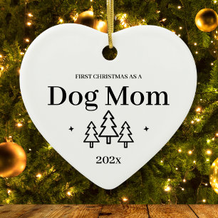 Hunde Mama Erste Weihnachtsfeier Keramik Ornament