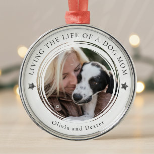 Hunde Mama Foto Personalisiert halten Ornament Aus Metall