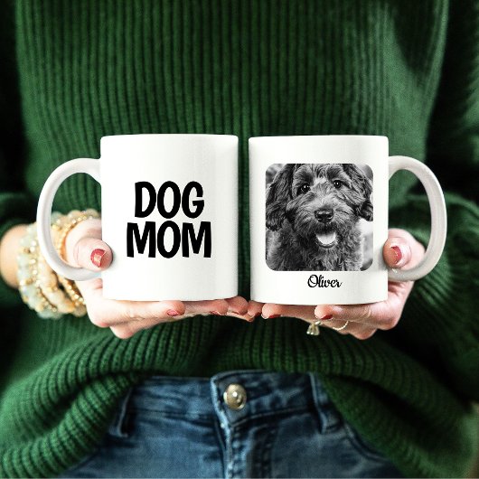 Hunde Mama Foto Tasse mit Hunde Name