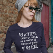 Hunde Mama Funny Custom Foto Women's Navy Long T-Shirt