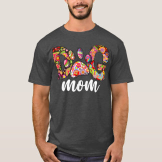 Hunde Mama Funny Dog Paw Graphic Print for Women T-Shirt