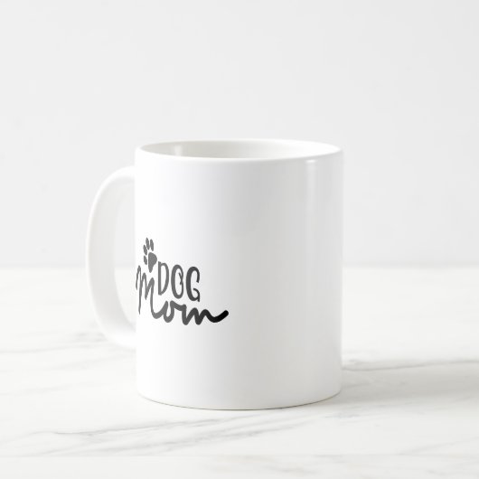 Hunde Mama-Funny Kaffeetasse (Vorderseite Links)