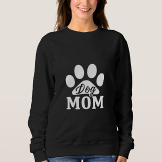 Hunde Mama Funny Letter Print Paw Grafik-T-Shirt Sweatshirt
