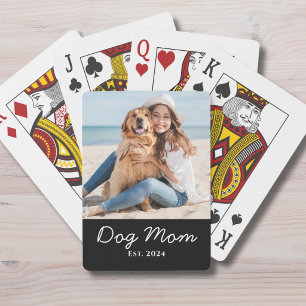 Hunde-Mama Gegründet Foto-Geschenk Spielkarten