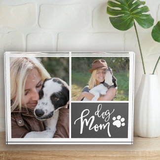 Hunde-Mama-Geschenk Foto Collage Picture Block