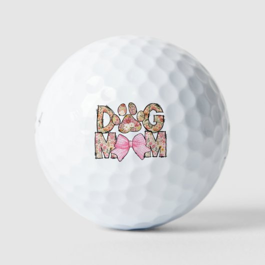 Hunde-Mama-Geschenk Golfball (Vorderseite)